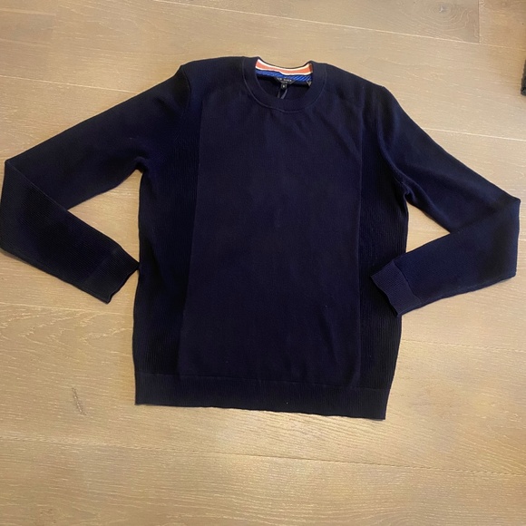 TED BAKER navy crew neck sweater, size 3/M - Picture 1 of 8